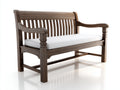 Banc de jardin en bois massif 150x60x90 cm - brun naturel - extérieur style rustique