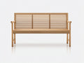 Banc de jardin en bois massif 160x55x88 cm - bois naturel - extérieur style moderne